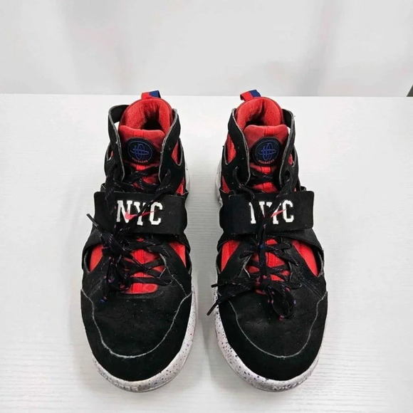 Nike Other - Nike 559599-016 Huarache Free Sheild "NYC Pack" Mens Black Red Sport Shoes Sz 12
